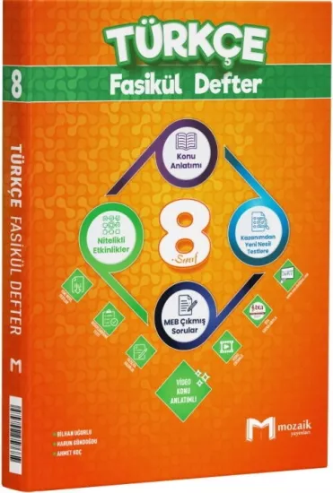 8. Sınıf Türkçe Fasikül Defter Mozaik Yayınları - Hemen Satın Al