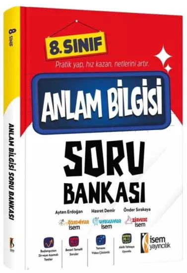 8. Sınıf Anlam Bilgisi Soru Bankası İsem Yayıncılık - Hemen Satın Al