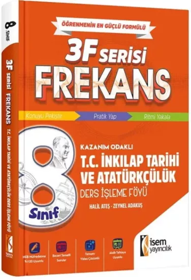 8. Sınıf T.C. İnkılap Tarihi ve Atatürkçülük Ders İşleme Föyü İsem Yayıncılık - Hemen Satın Al