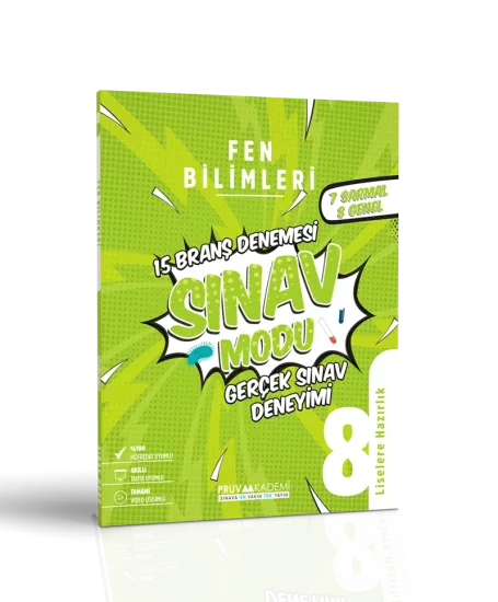 8. Sınıf Fen Bilimleri Sınav Modu Branş Denemesi Pruva Akademi