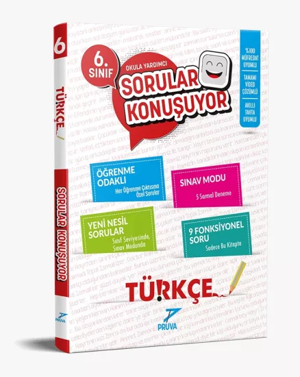 6. Sınıf Türkçe Sorular Konuşuyor Soru Bankası Pruva Akademi