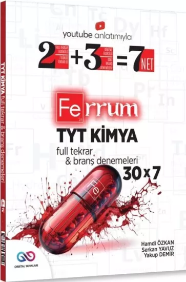 TYT Kimya Ferrum 30 x 7 Branş Denemeleri Orbital Yayınları - Hemen Satın Al