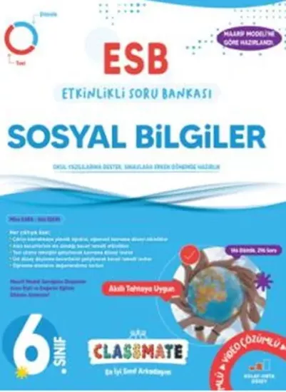 6. Sınıf Sosyal Bilgiler Classmate Soru Bankası Okyanus Yayıncılık - Hemen Satın Al