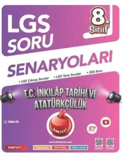 Nartest Yayınevi 8. Sınıf LGS T.C. İnkılap Tarihi ve Atatürkçülük Soru Senaryoları Nartest Yayınları - Hemen Satın Al