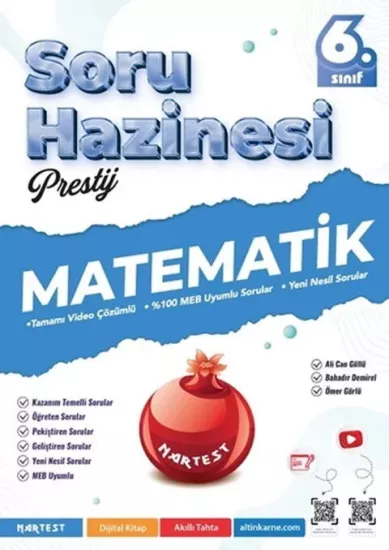 Nartest 6. Sınıf Matematik Prestij Soru Hazinesi Nartest Yayınları - Hemen Satın Al