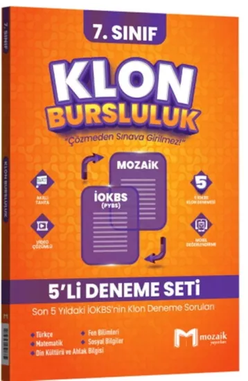 7. Sınıf Klon 5 li Deneme Seti Mozaik Yayınları - Hemen Satın Al