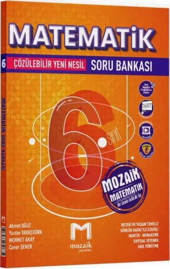6. Sınıf Matematik Soru Bankası Mozaik Yayınları - Hemen Satın Al