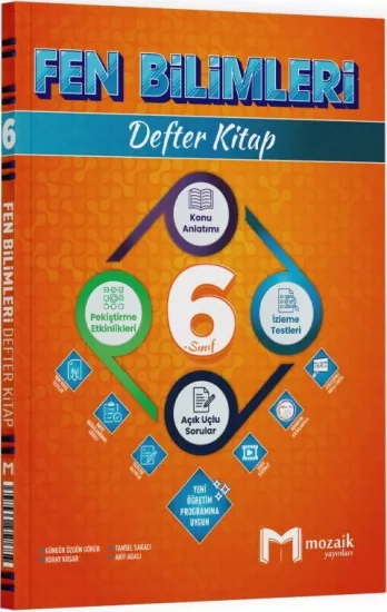 6. Sınıf Fen Bilimleri Defter Kitap Mozaik Yayınları - Hemen Satın Al