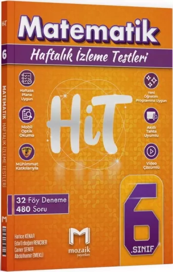 6. Sınıf Matematik HİT 32 Deneme Mozaik Yayınları - Hemen Satın Al