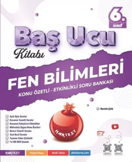 6. Sınıf Fen Bilimleri Baş Ucu Kitabı Maarif Modeli Konu Etkinlikli Soru Bankası Nartest Yayınları - Hemen Satın Al