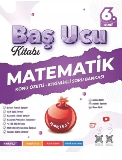 6. Sınıf Matematik Baş Ucu Kitabı Maarif Modeli Konu Etkinlikli Soru Bankası Nartest Yayınları - Hemen Satın Al