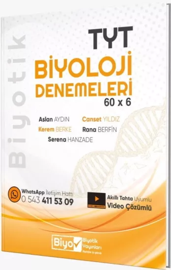 TYT Biyoloji Biyotik 60 x 6 Denemeleri Biyotik Yayınları - Hemen Satın Al