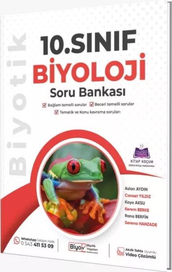 10. Sınıf Biyoloji Soru Bankası Biyotik Yayınları
