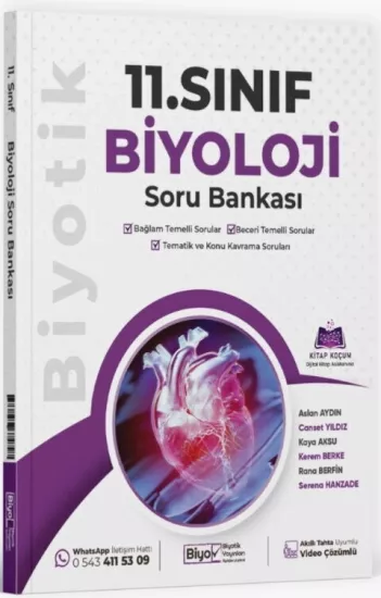 11. Sınıf Biyoloji Soru Bankası Biyotik Yayınları