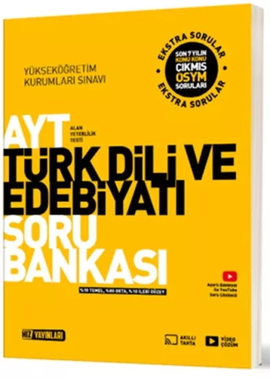 AYT Türk Dili ve Edebiyatı Soru Bankası Hız Yayınları - Hemen Satın Al