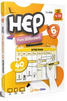 6. Sınıf Hep Fen Bilimleri 40 Haftalık Deneme Hiper Zeka Yayınları - Hemen Satın Al