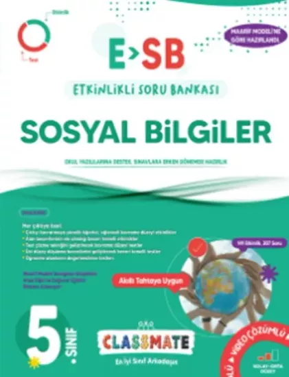 5. Sınıf Classmate Sosyal Bilgiler Etkinlikli Soru Bankası Okyanus Yayıncılık - Hemen Satın Al