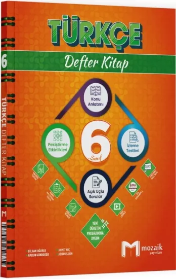 6. Sınıf Türkçe Defter Kitap Mozaik Yayınları - Hemen Satın Al