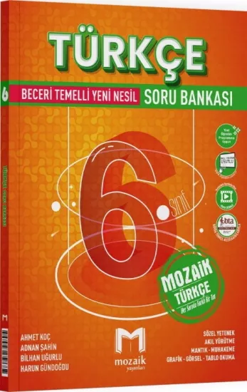 6. Sınıf Türkçe Soru Bankası Mozaik Yayınları - Hemen Satın Al