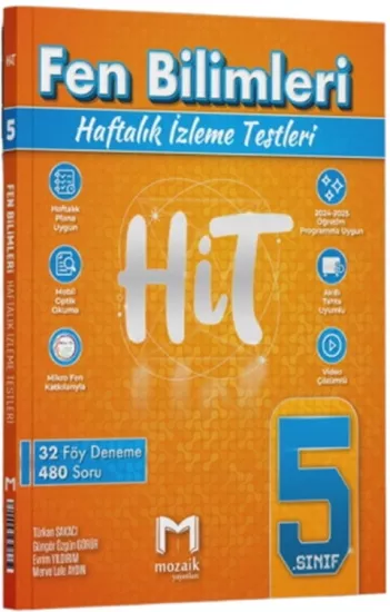 5. Sınıf Fen Bilimleri HİT 32 Deneme Mozaik Yayınları