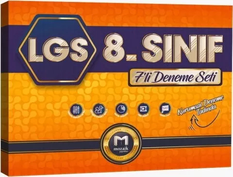 8. Sınıf Mozaik 7 li Deneme Seti Mozaik Yayınları - Hemen Satın Al