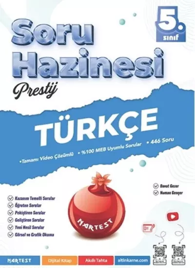 Nartest 5. Sınıf Türkçe Prestij Soru Hazinesi Nartest Yayınları - Hemen Satın Al