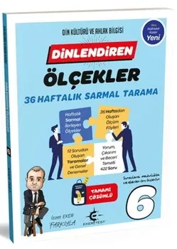 6. Sınıf Dinlendiren Ölçekler 36 Haftalık Sarmal Tarama Eker Test - Hemen Satın Al