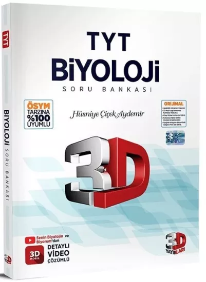 TYT Biyoloji Soru Bankası 3D Yayınları - Hemen Satın Al