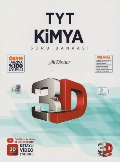 TYT 3D Kimya Soru Bankası 3D Yayınları