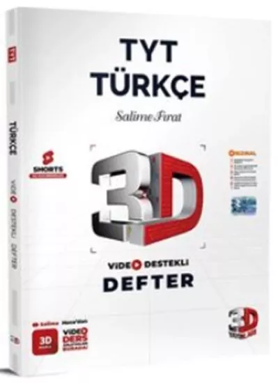 TYT 3D Türkçe Video Destekli Defter 3D Yayınları