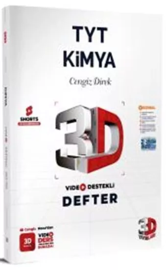 TYT 3D Kimya Video Destekli Defter 3D Yayınları