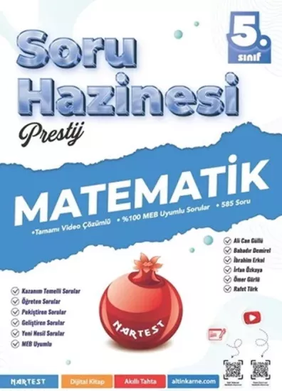 Nartest 5. Sınıf Matematik Prestij Soru Hazinesi Nartest Yayınları - Hemen Satın Al