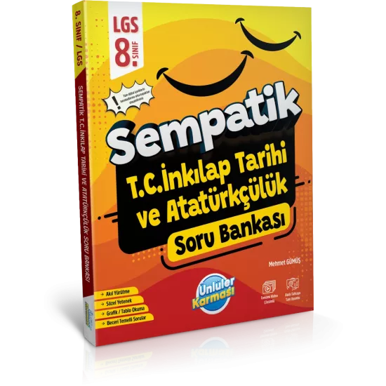 8. Sınıf İnkılap Tarihi Sempatik Soru Bankası Ünlüler Karması