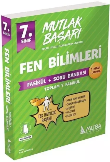 7. Sınıf Fen Bilimleri Mutlak Başarı Fasikül ve Soru Bankası Muba Yayınları - Hemen Satın Al