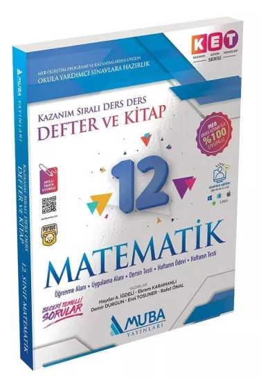12. Sınıf KET Serisi Matematik Defter ve Kitap Muba Yayınları