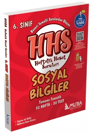 6. Sınıf Sosyal Bilgiler Haftalık Hasat Soruları Muba Yayınları - Hemen Satın Al