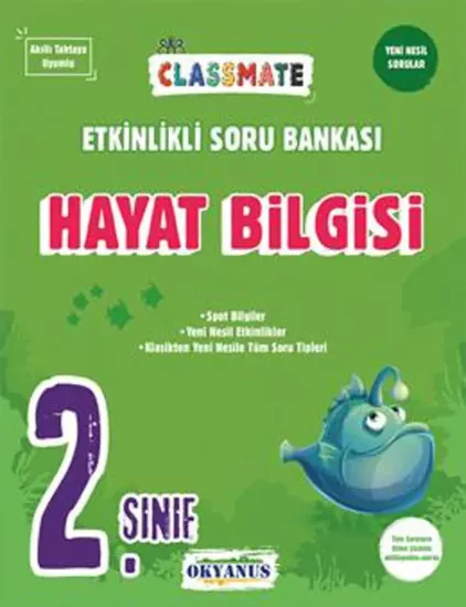 2. Sınıf Hayat Bilgisi Classmate Etkinlikli Soru Bankası Okyanus Yayıncılık - Hemen Satın Al