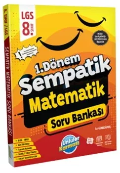 8. Sınıf LGS Matematik 1. Dönem Sempatik Soru Bankası Ünlüler Karması - Hemen Satın Al