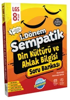 8. Sınıf LGS Din Kültürü ve Ahlak Bilgisi 1. Dönem Sempatik Soru Bankası Ünlüler Karması - Hemen Satın Al