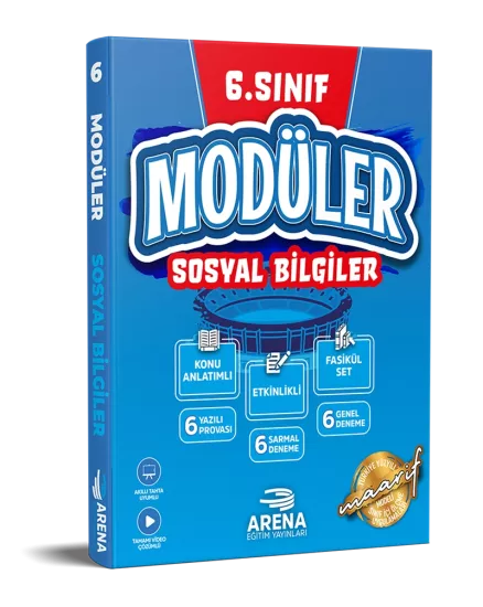 6. Sınıf Sosyal Bilgiler Modüler 6 Fasikül Set Arena Yayınları
