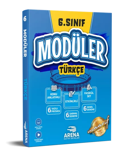 6. Sınıf Türkçe Modüler 6 Fasikül Set Arena Yayınları