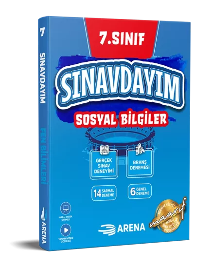 7. Sınıf Sosyal Bilgiler Sınavdayım Fasikül Deneme Arena Yayınları