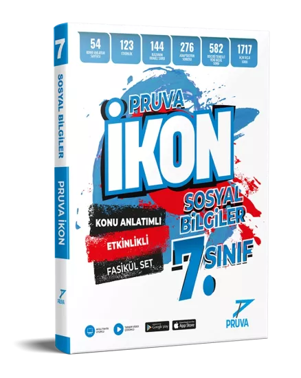7. Sınıf Sosyal Bilgisi İkon Konu Anlatımlı Fasikül Set Pruva Akademi
