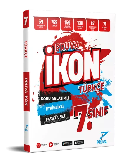 7. Sınıf Türkçe İkon Konu Anlatımlı Fasikül Set Pruva Akademi