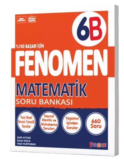 6. Sınıf Matematik Soru Bankası (B) Fenomen Yayınları