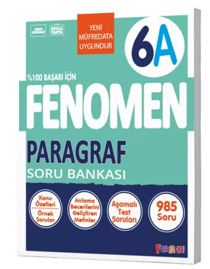 6. Sınıf Paragraf Soru Bankası (A) Fenomen Yayınları