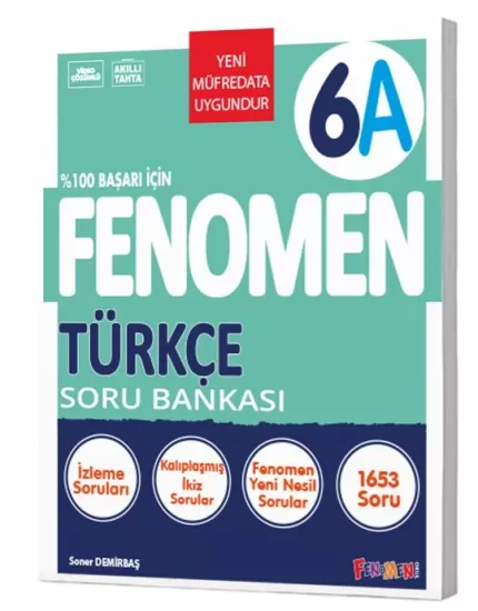 6. Sınıf Türkçe Soru Bankası (A) Fenomen Yayınları