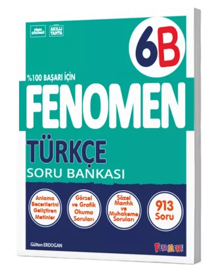 6. Sınıf Türkçe Soru Bankası (B) Fenomen Yayınları