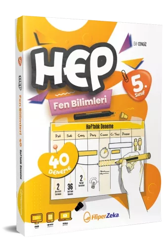 5. Sınıf HEP Fen Bilimleri Haftalık Deneme Föyleri Hiper Zeka Yayınları