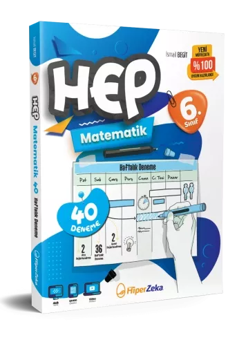 6. Sınıf HEP Matematik Haftalık Deneme Föyleri Hiper Zeka Yayınları
